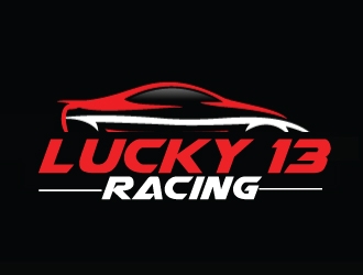 Lucky 13 Racing logo design by AamirKhan