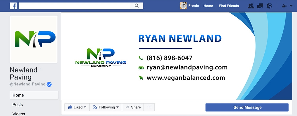 Newland Paving Company  logo design by Frenic