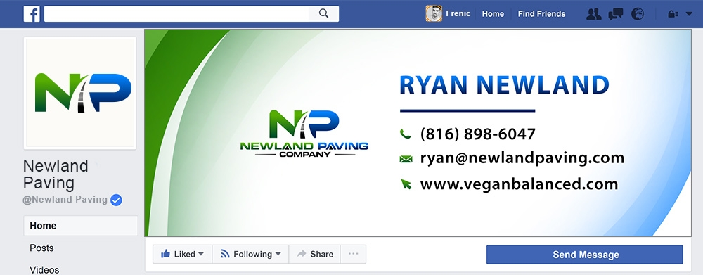 Newland Paving Company  logo design by Frenic