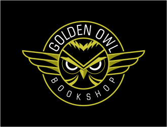 Golden Owl Bookshop  logo design by mutafailan