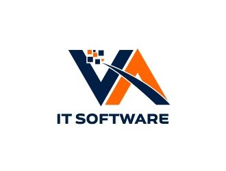 VA It Software logo design by jaize