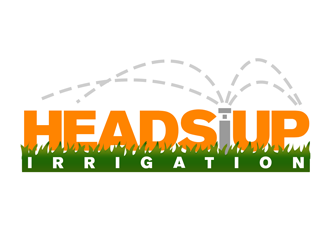 HeadsUp Irrigation logo design by kunejo