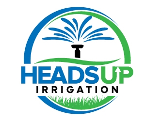 HeadsUp Irrigation logo design by jaize