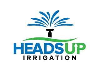 HeadsUp Irrigation logo design by jaize