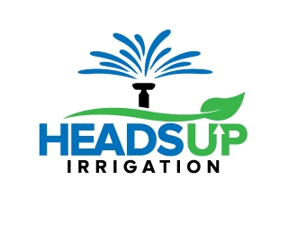 HeadsUp Irrigation logo design by jaize