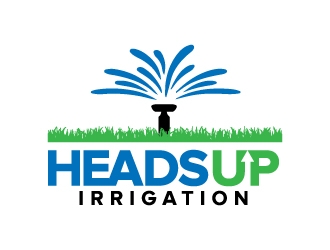 HeadsUp Irrigation logo design by jaize