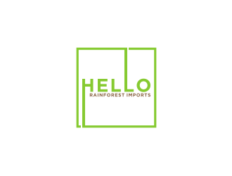 Hello Rainforest Imports  logo design by johana