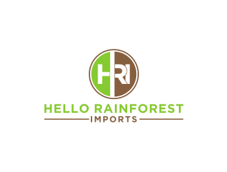 Hello Rainforest Imports  logo design by johana
