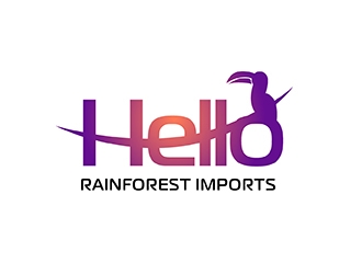 Hello Rainforest Imports  logo design by il-in