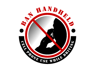 Ban Handheld Cell Phone Use While Driving logo design by torresace