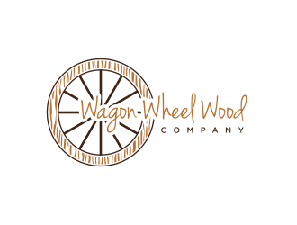 Wagon Wheel Wood Company logo design by ammad