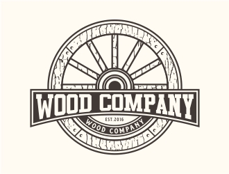 Wagon Wheel Wood Company logo design by Alfatih05
