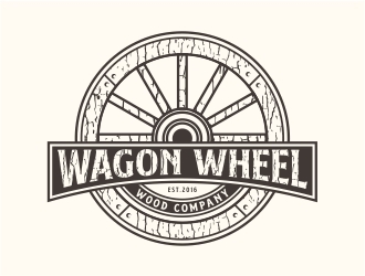 Wagon Wheel Wood Company logo design by Alfatih05