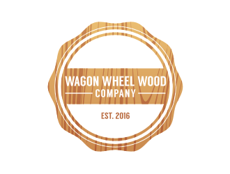 Wagon Wheel Wood Company logo design by Barkah
