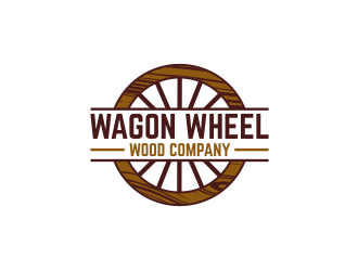 Wagon Wheel Wood Company logo design by Zeratu