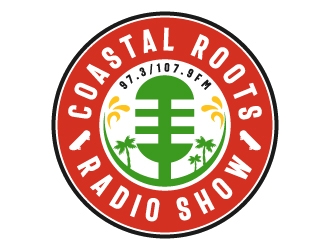 Coastal Roots Radio Show logo design by akilis13