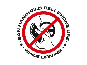 Ban Handheld Cell Phone Use While Driving logo design by Eliben