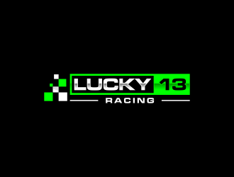 Lucky 13 Racing logo design by haidar