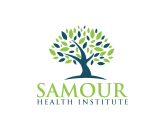 SAMOUR Health Institute logo design by LogOExperT