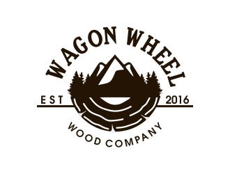 Wagon Wheel Wood Company logo design by JessicaLopes
