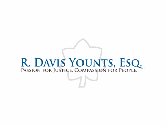 R. Davis Younts, Esq. logo design by ammad