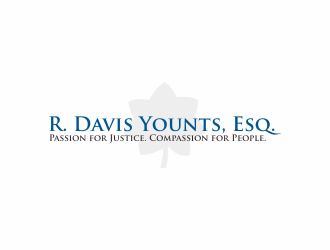 R. Davis Younts, Esq. logo design by ammad