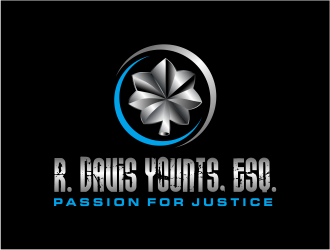 R. Davis Younts, Esq. logo design by Girly