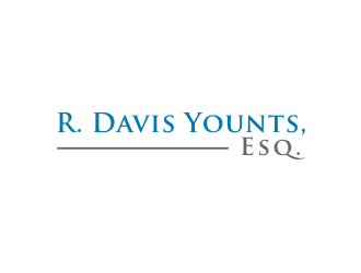 R. Davis Younts, Esq. logo design by logitec