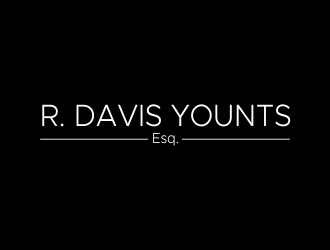 R. Davis Younts, Esq. logo design by afra_art