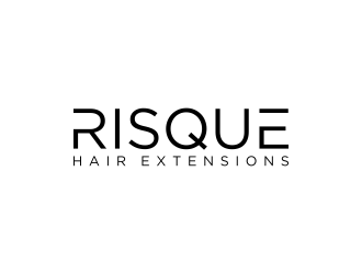 Risque hair extensions logo design by salis17