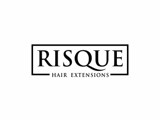 Risque hair extensions logo design by hopee