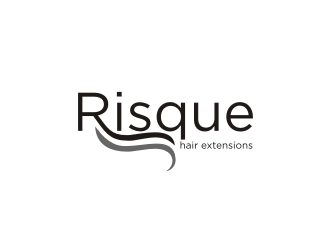 Risque hair extensions logo design by R-art