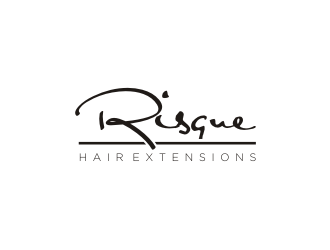 Risque hair extensions logo design by R-art