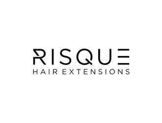 Risque hair extensions logo design by ammad