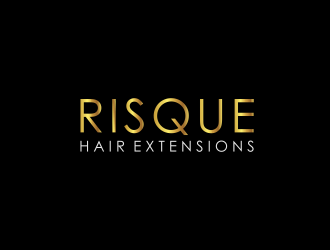 Risque hair extensions logo design by ammad