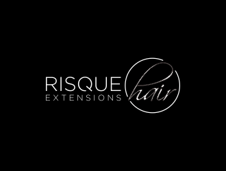 Risque hair extensions logo design by checx