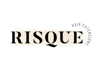 Risque hair extensions logo design by akilis13