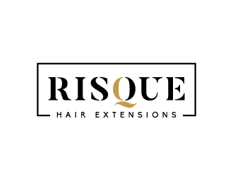 Risque hair extensions logo design by akilis13