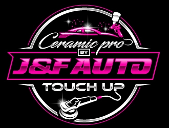 Ceramic pro by J&F Auto Touch Up logo design by Suvendu