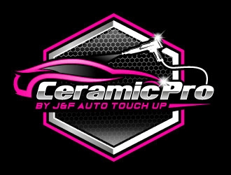 Ceramic pro by J&F Auto Touch Up logo design by Suvendu