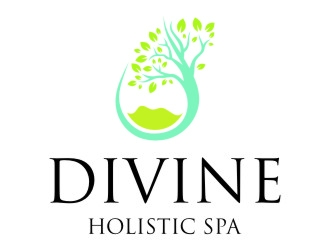 DIVINE HOLISTIC SPA  logo design by jetzu