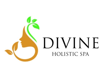 DIVINE HOLISTIC SPA  logo design by jetzu
