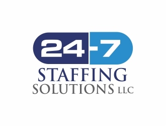 24 - 7 Staffing Solutions LLC logo design by sarungan