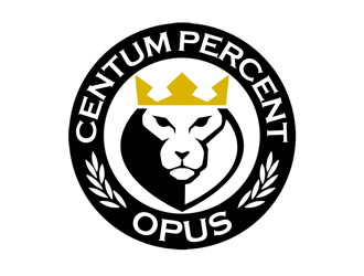 100% Work or One Hundred Percent Work logo design by kunejo