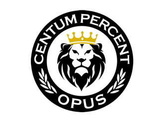 100% Work or One Hundred Percent Work logo design by kunejo