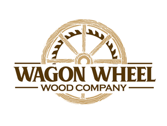 Wagon Wheel Wood Company logo design by kunejo