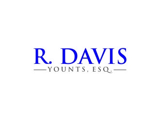 R. Davis Younts, Esq. logo design by agil