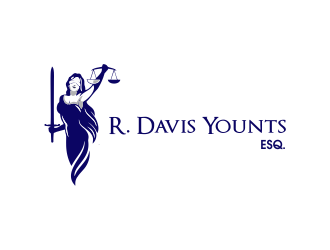 R. Davis Younts, Esq. logo design by JessicaLopes