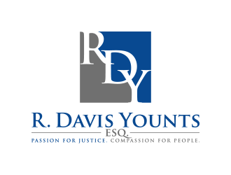 R. Davis Younts, Esq. logo design by lexipej