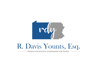 R. Davis Younts, Esq. logo design by yunda